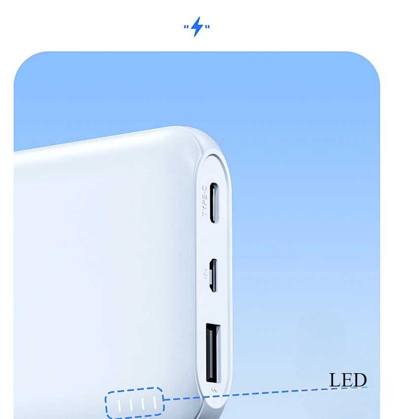New Style Power Bank 20000mAh 10,000 Large Capacity Durable Fast Charging Mobile New Style Power Supply BCAK