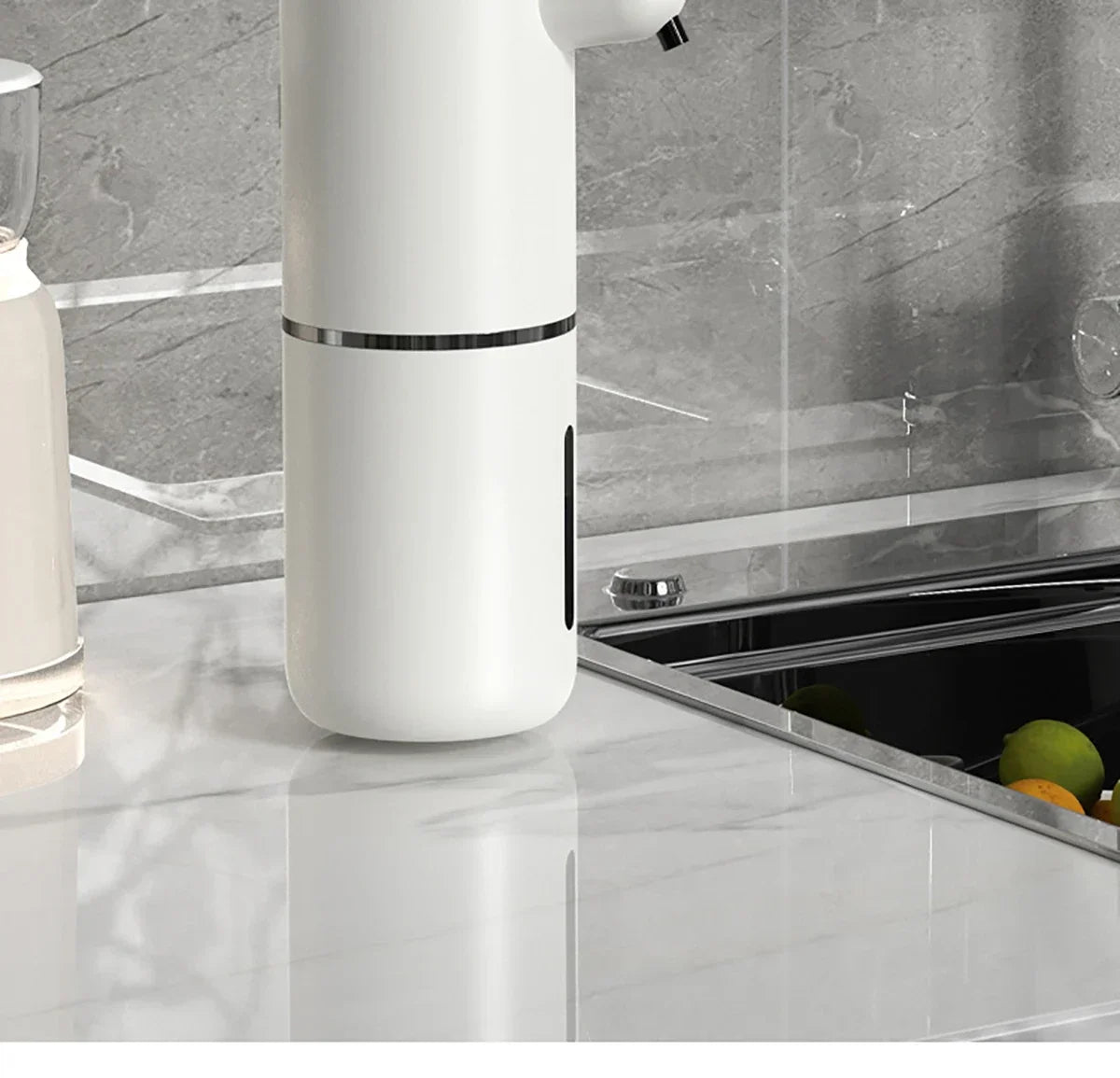 Automatic soap dispenser noncontact foam soap dispenser 380ml USB rechargeable adjustable foam suitable for kitchen and bathroom