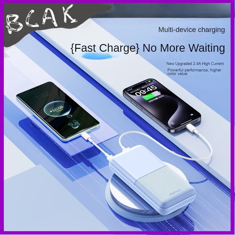 New Style Power Bank 20000mAh 10,000 Large Capacity Durable Fast Charging Mobile New Style Power Supply BCAK